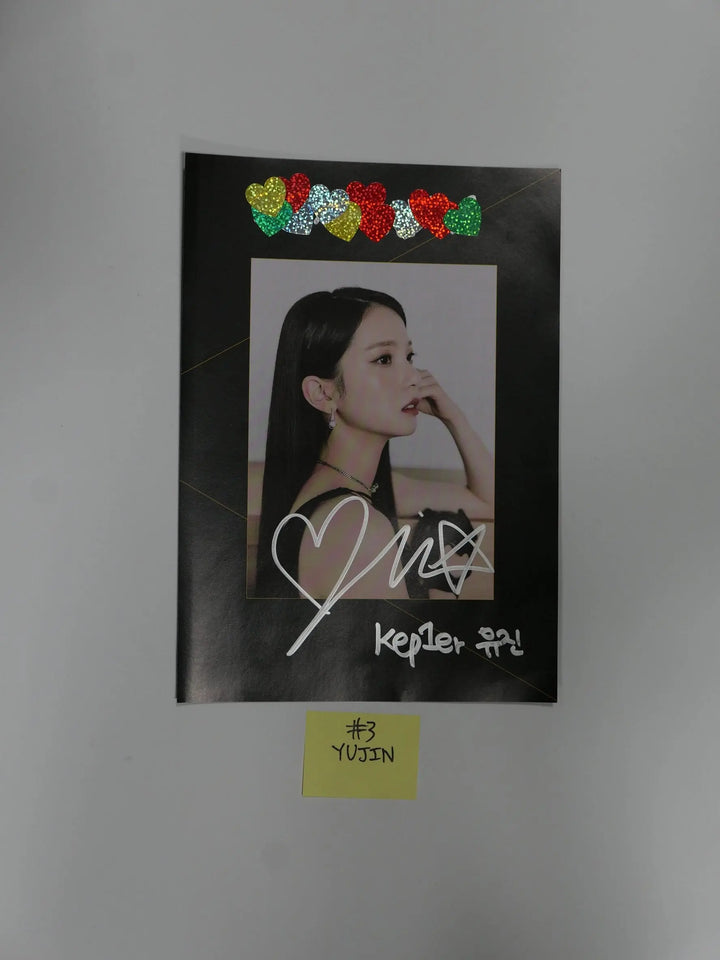 Kep1er "First Impact" 1st - A Cut Page From Fansign Event Album [YUJIN, XIAOTING, MASHIRO] - HALLYUSUPERSTORE