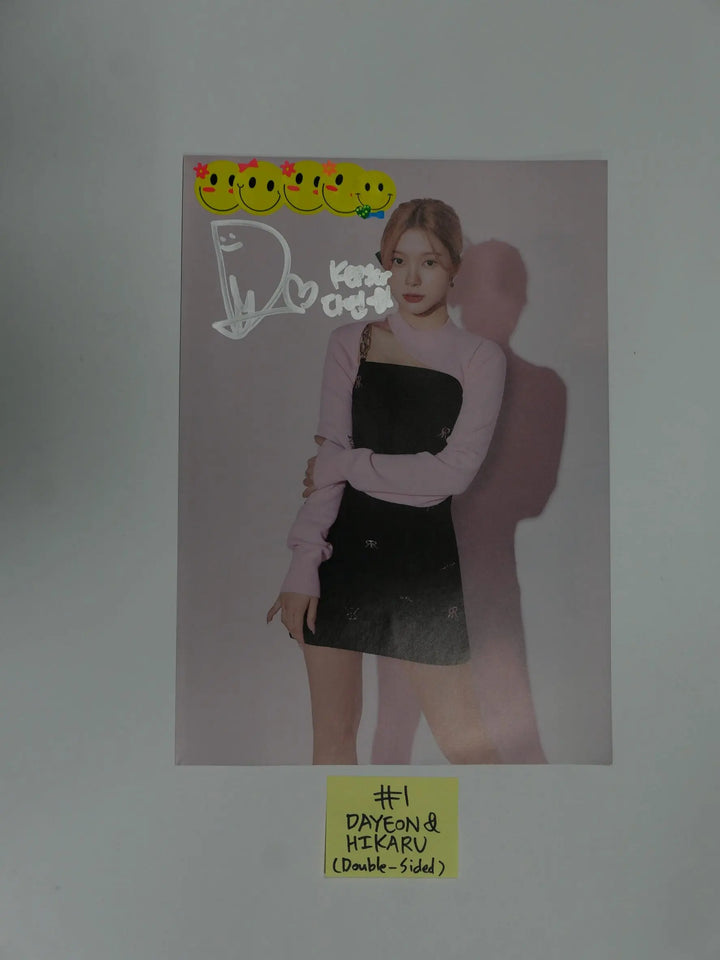 Kep1er "First Impact" 1st - A Cut Page From Fansign Event Album [CHAEHYUN, DAYEON, HIKARU] - HALLYUSUPERSTORE