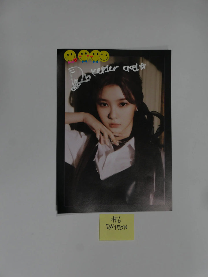 Kep1er "First Impact" 1st - A Cut Page From Fansign Event Album [CHAEHYUN, DAYEON, HIKARU] - HALLYUSUPERSTORE