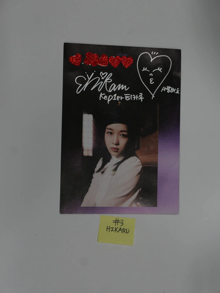 Kep1er "First Impact" 1st - A Cut Page From Fansign Event Album [CHAEHYUN, DAYEON, HIKARU] - HALLYUSUPERSTORE
