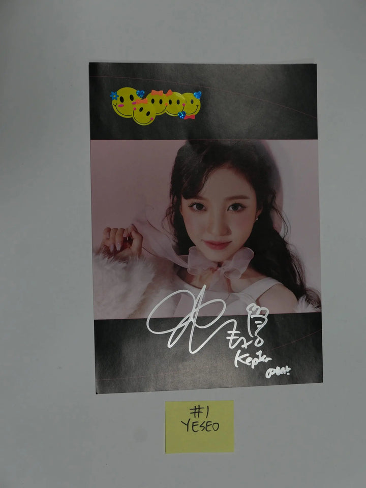 Kep1er "First Impact" 1st - A Cut Page From Fansign Event Album [BAHIYYIH, YOUNGEUN, YESEO] - HALLYUSUPERSTORE