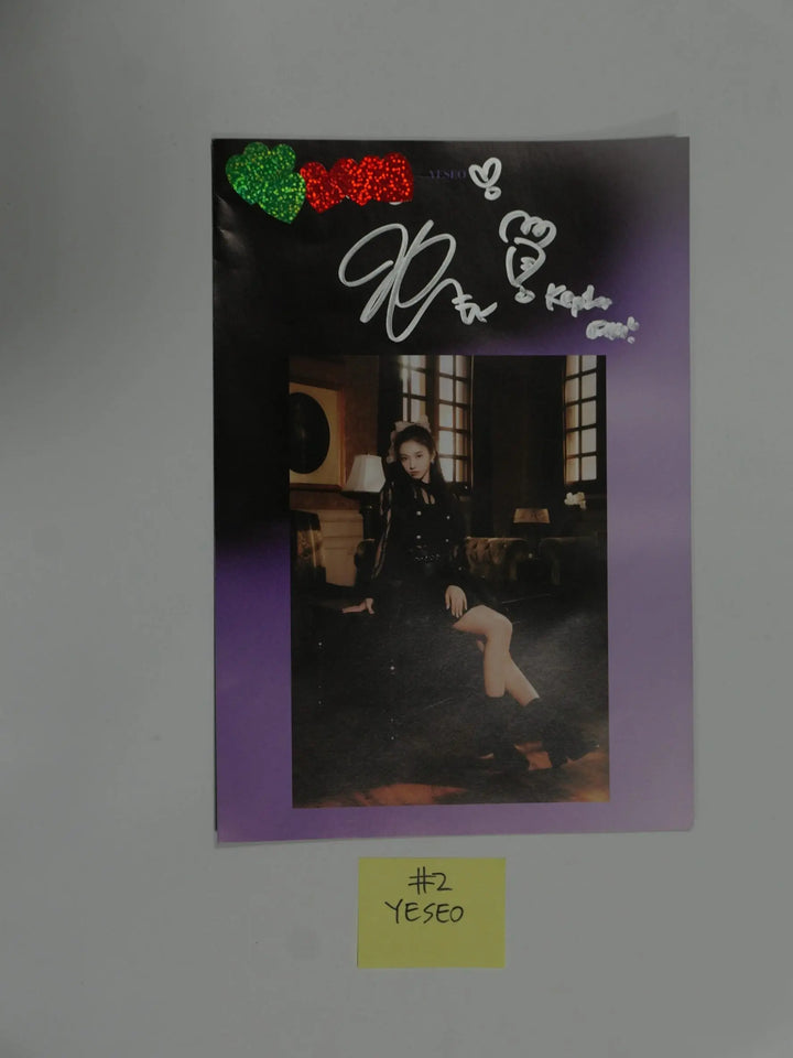 Kep1er "First Impact" 1st - A Cut Page From Fansign Event Album [BAHIYYIH, YOUNGEUN, YESEO] - HALLYUSUPERSTORE