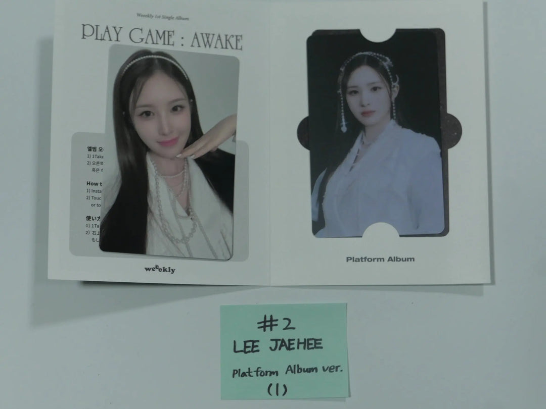 Weeekly "Play Game : AWAKE" - Official Photocard, Card Holder &amp; PVC Photocard Album [Platform Ver.] - HALLYUSUPERSTORE