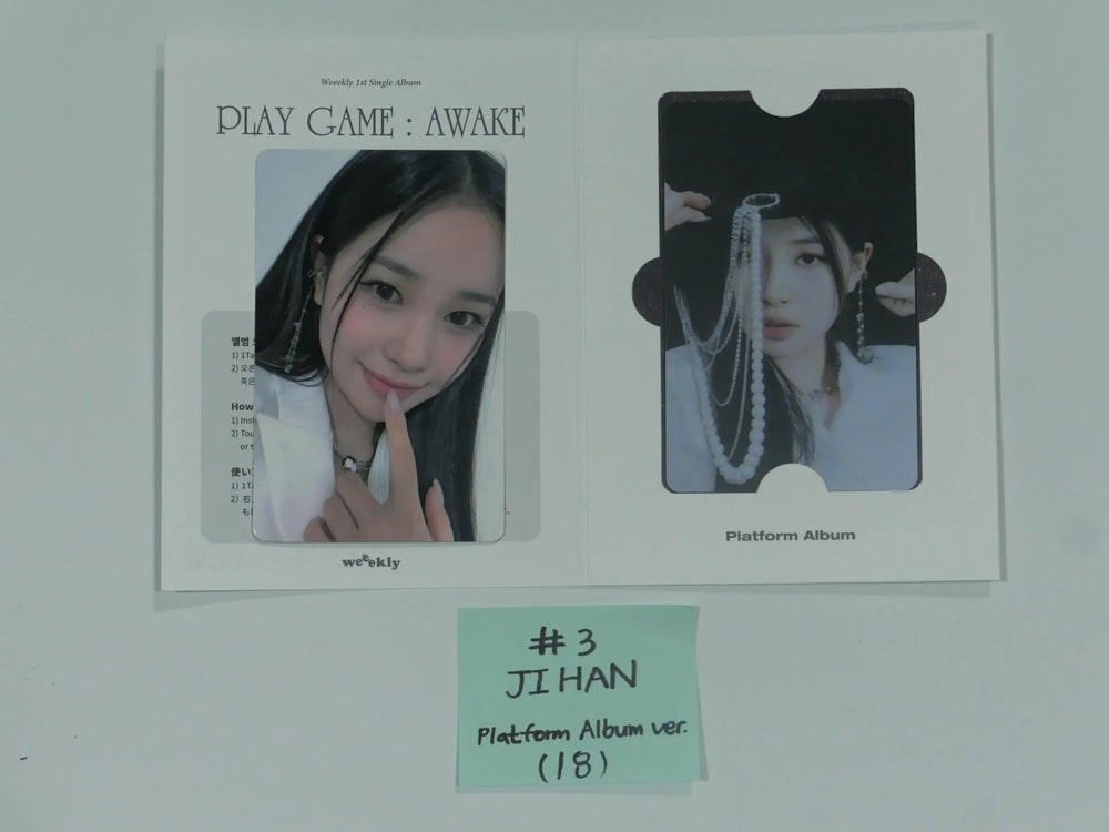 Weeekly "Play Game : AWAKE" - Official Photocard, Card Holder & PVC Photocard Album [Platform Ver.] - HALLYUSUPERSTORE