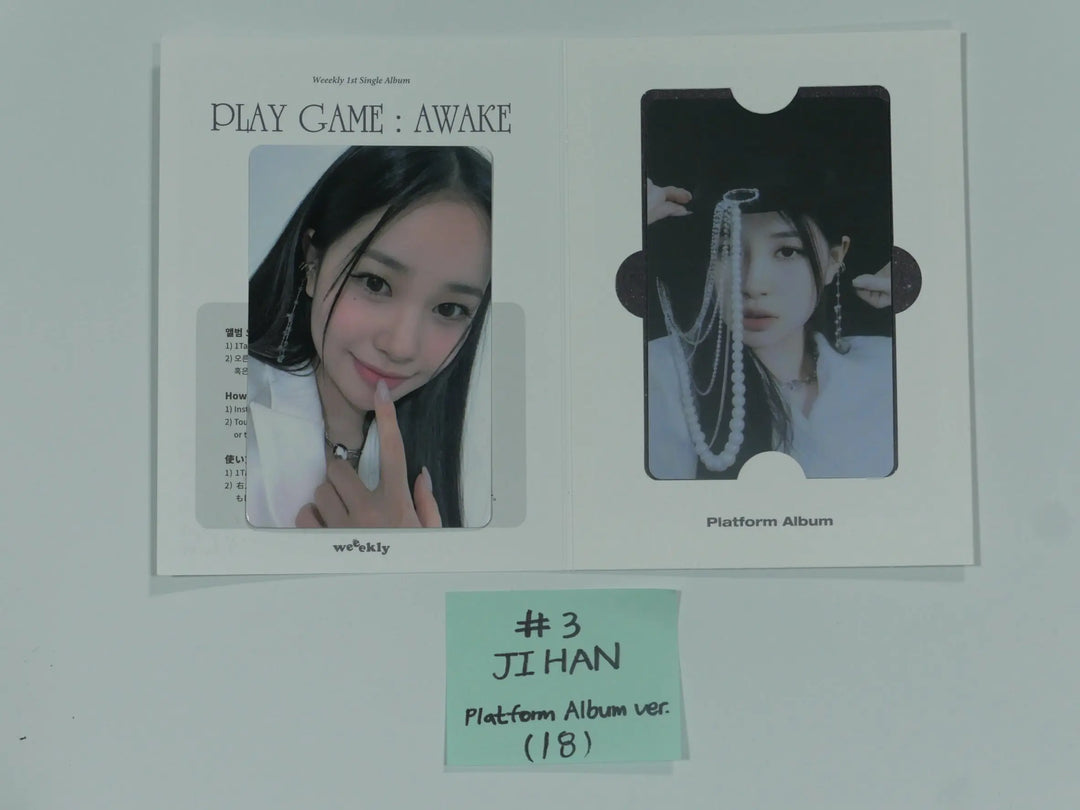 Weeekly "Play Game : AWAKE" - Official Photocard, Card Holder &amp; PVC Photocard Album [Platform Ver.] - HALLYUSUPERSTORE