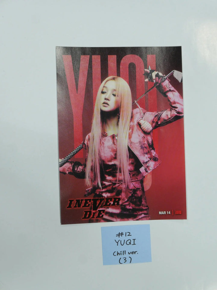 (g) I-DLE "I NEVER DIE" - Official Mini Poster (Restocked 3/18) - HALLYUSUPERSTORE