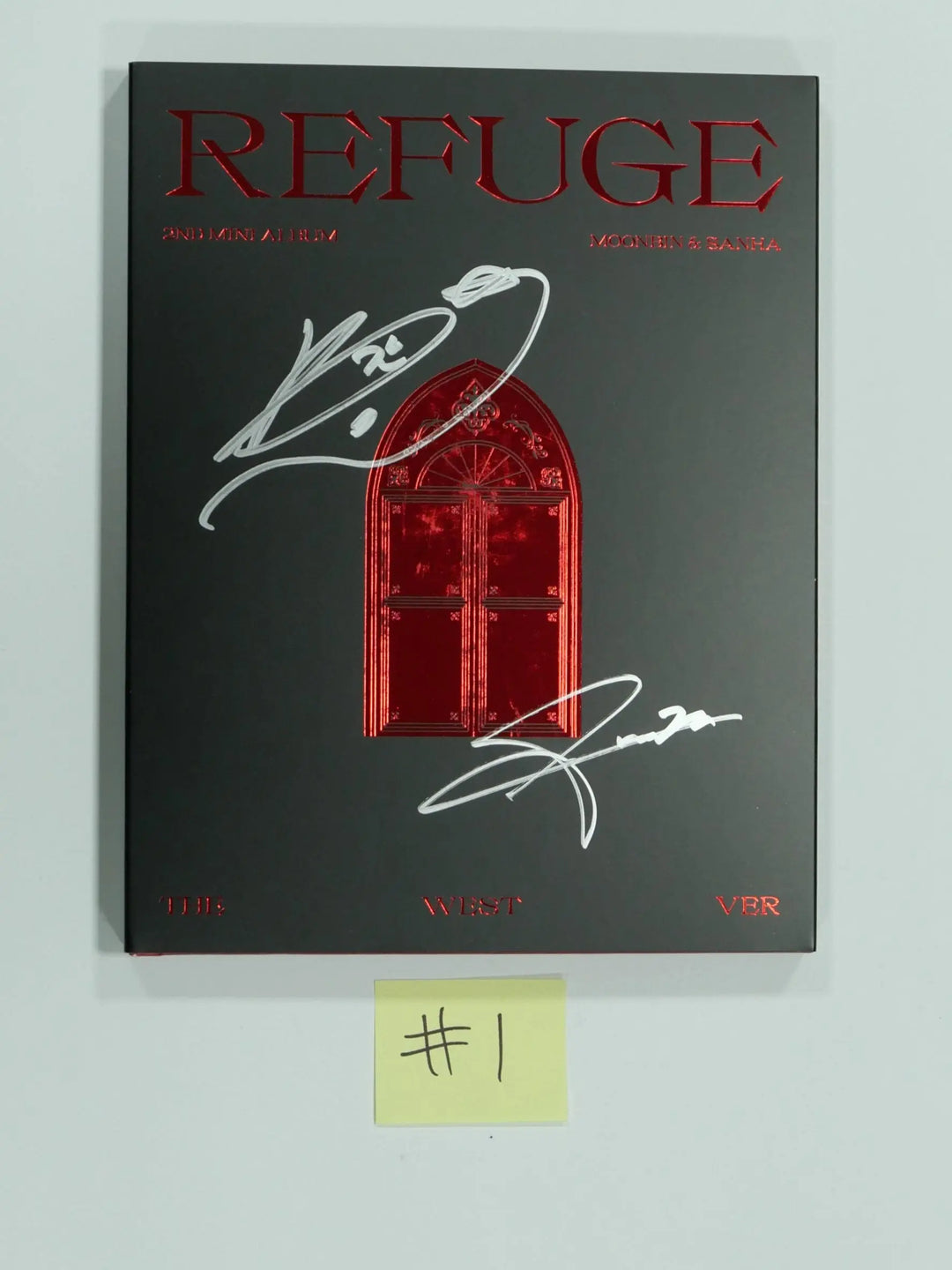 MOON BIN &amp; Yoon SANHA "REFUGE" - Hand Autographed(Signed) Promo Album - HALLYUSUPERSTORE