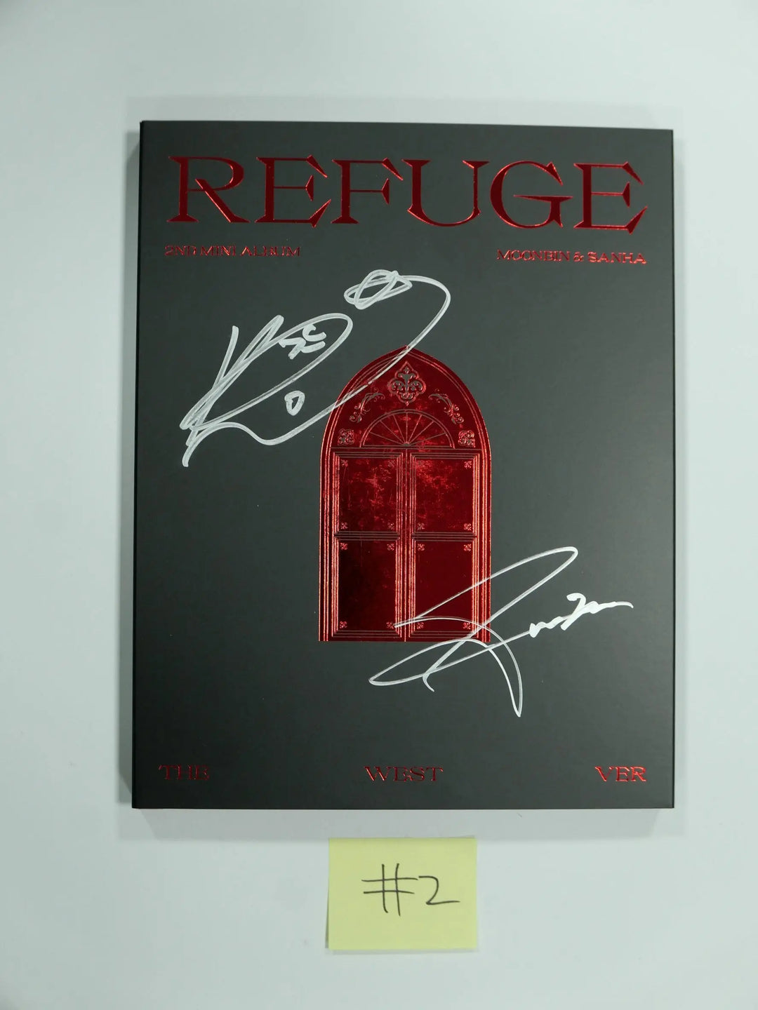 MOON BIN &amp; Yoon SANHA "REFUGE" - Hand Autographed(Signed) Promo Album - HALLYUSUPERSTORE