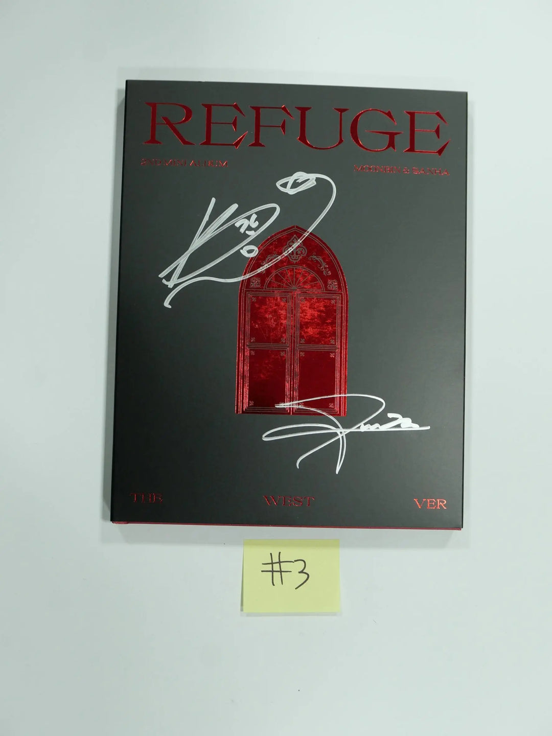 MOON BIN &amp; Yoon SANHA "REFUGE" - Hand Autographed(Signed) Promo Album - HALLYUSUPERSTORE