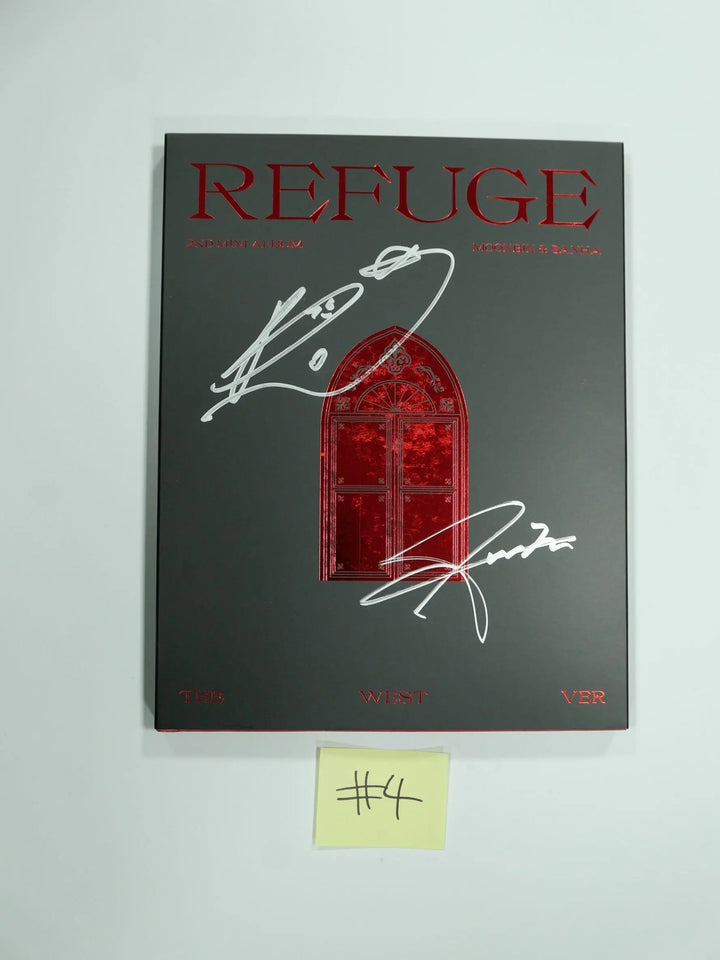MOON BIN &amp; Yoon SANHA "REFUGE" - Hand Autographed(Signed) Promo Album - HALLYUSUPERSTORE