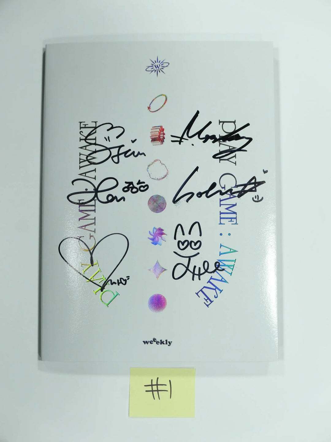Weeekly "Play Game : AWAKE" - Hand Autographed(Signed) Promo Album - HALLYUSUPERSTORE