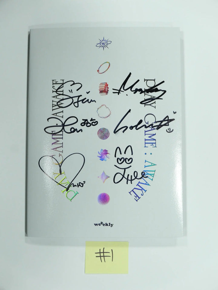 Weeekly "Play Game : AWAKE" - Hand Autographed(Signed) Promo Album - HALLYUSUPERSTORE