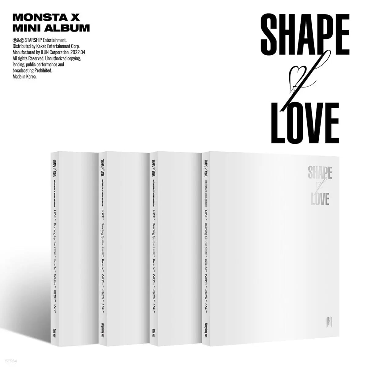 Monsta X - 11TH MINI ALBUM 'Shape of Love' [Random Version] - HALLYUSUPERSTORE